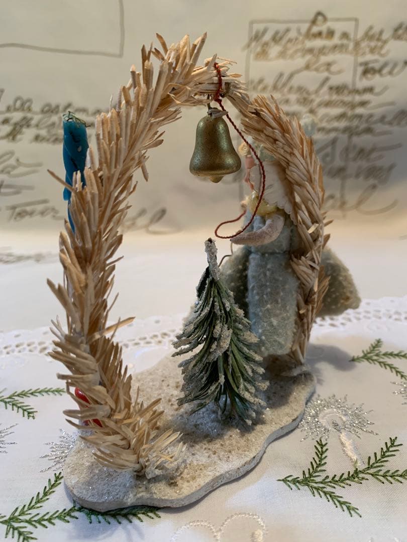 ドイツ製　アンティーク　ビクトリア時代の天使の少女のロウソク立て！雰囲気抜群！