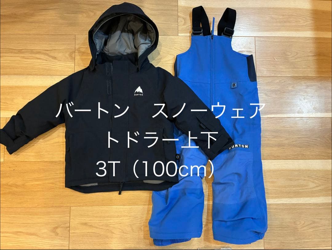 BURTON スノーボードウェア トドラー　3T 黒/青