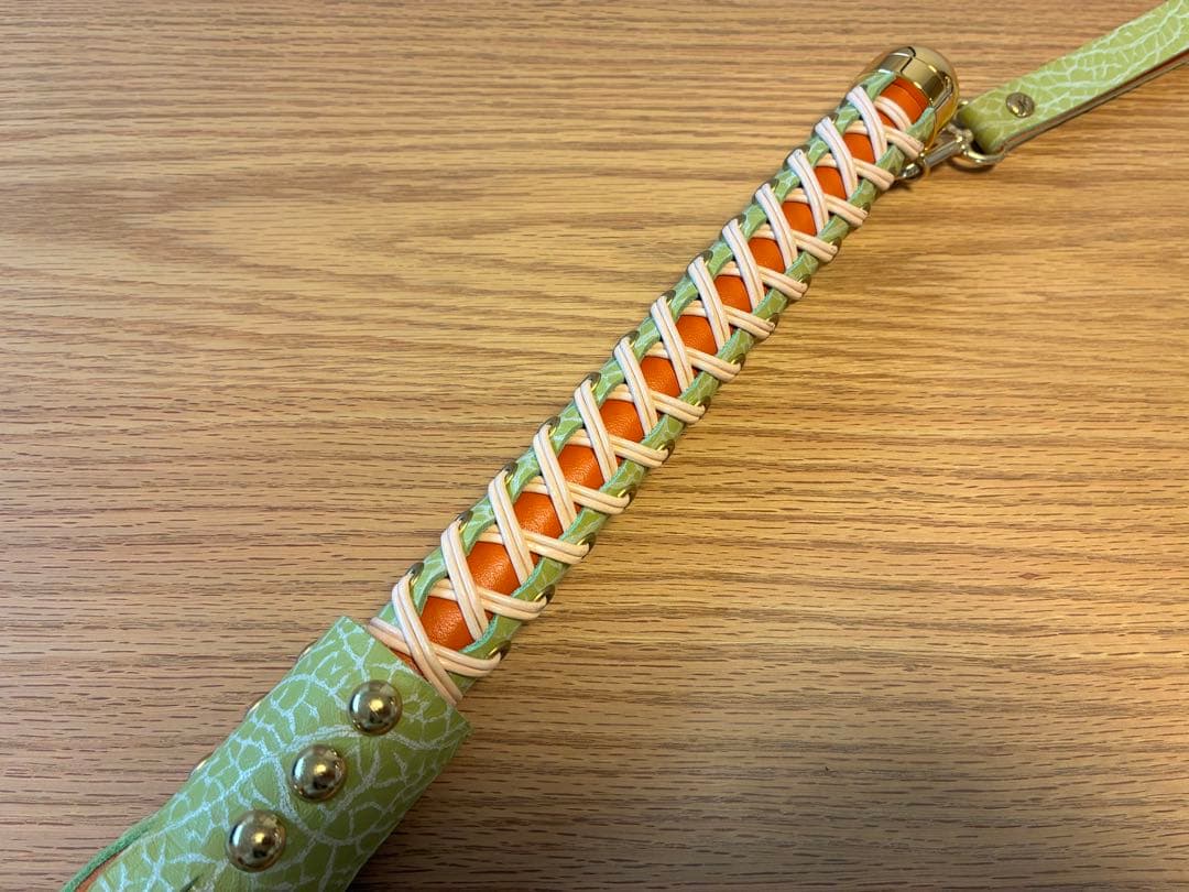 【桃太郎様作品】夕張メロン鞭✴︎2021年頃購入品/自宅保管品/ダブルレザーバラ鞭