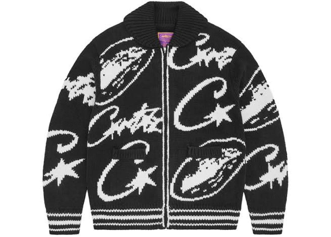 トップス Corteiz VVS Jacquard Knit Zip