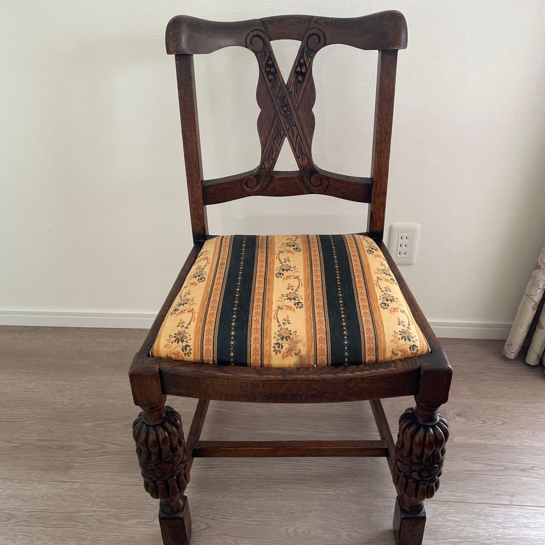 アンティークチェア イス チェア フランス ヨーロッパ 木製　ダイニングチェア②