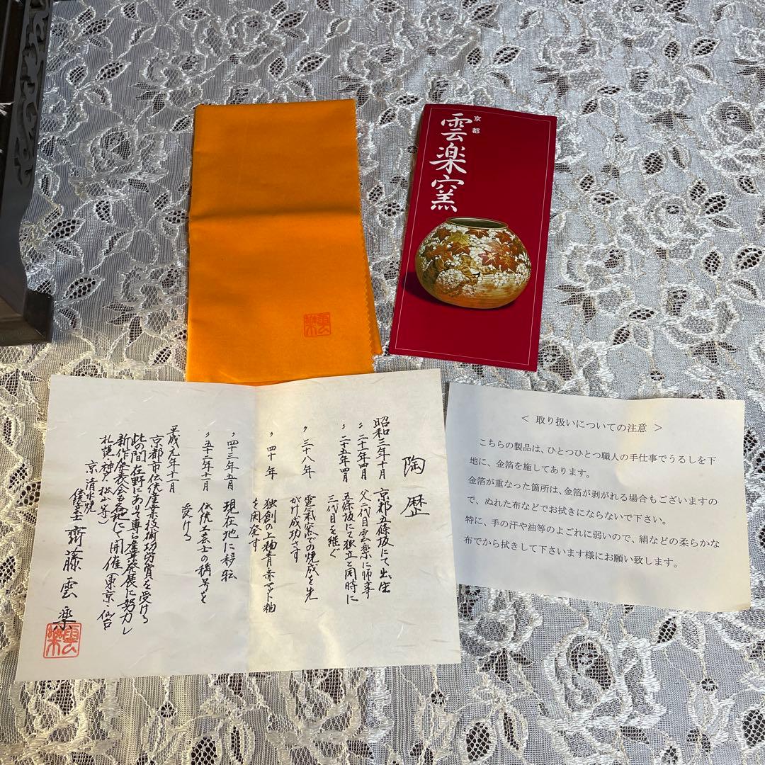 48時間のみお値引き‼️ 清水焼　飾り壺　エクセルヒューマン（台座なし）