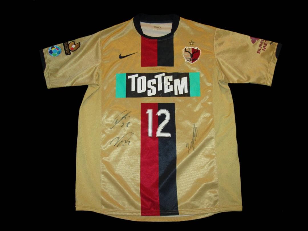 nike ナイキ サイン入り鹿島アントラーズ2008-2009 3rd 限定