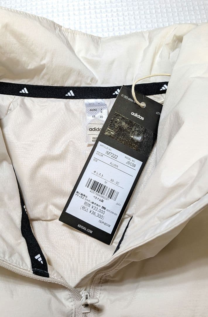 adidas GOLF アノラック半袖ダウンジャケット