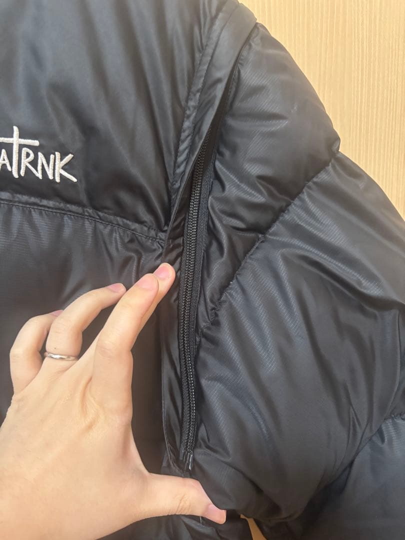美品 PHATRNK ファットランク ダウンジャケット 2way XL 黒.