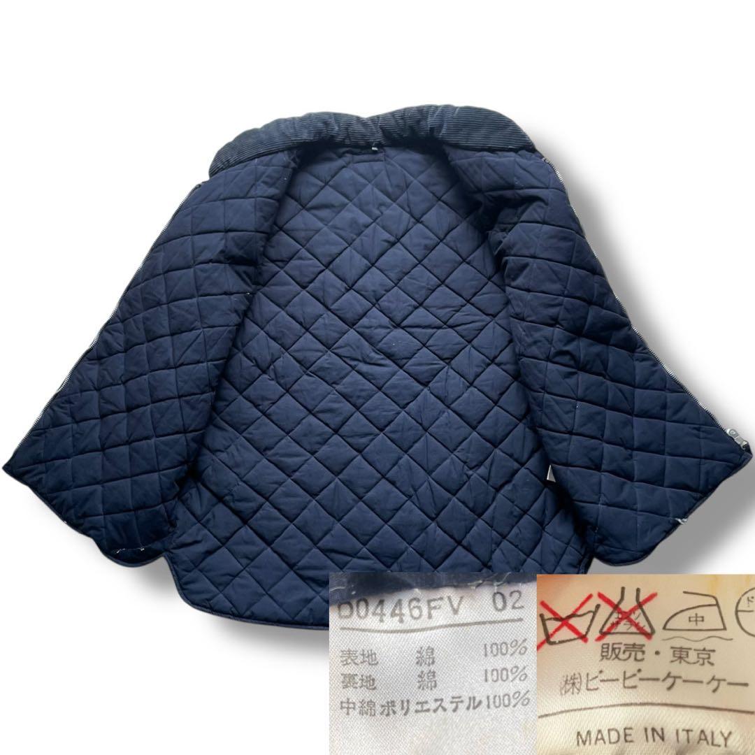 Papas パパス XXL コットンツイル 中綿入り 刺繍入りベスト イタリア製