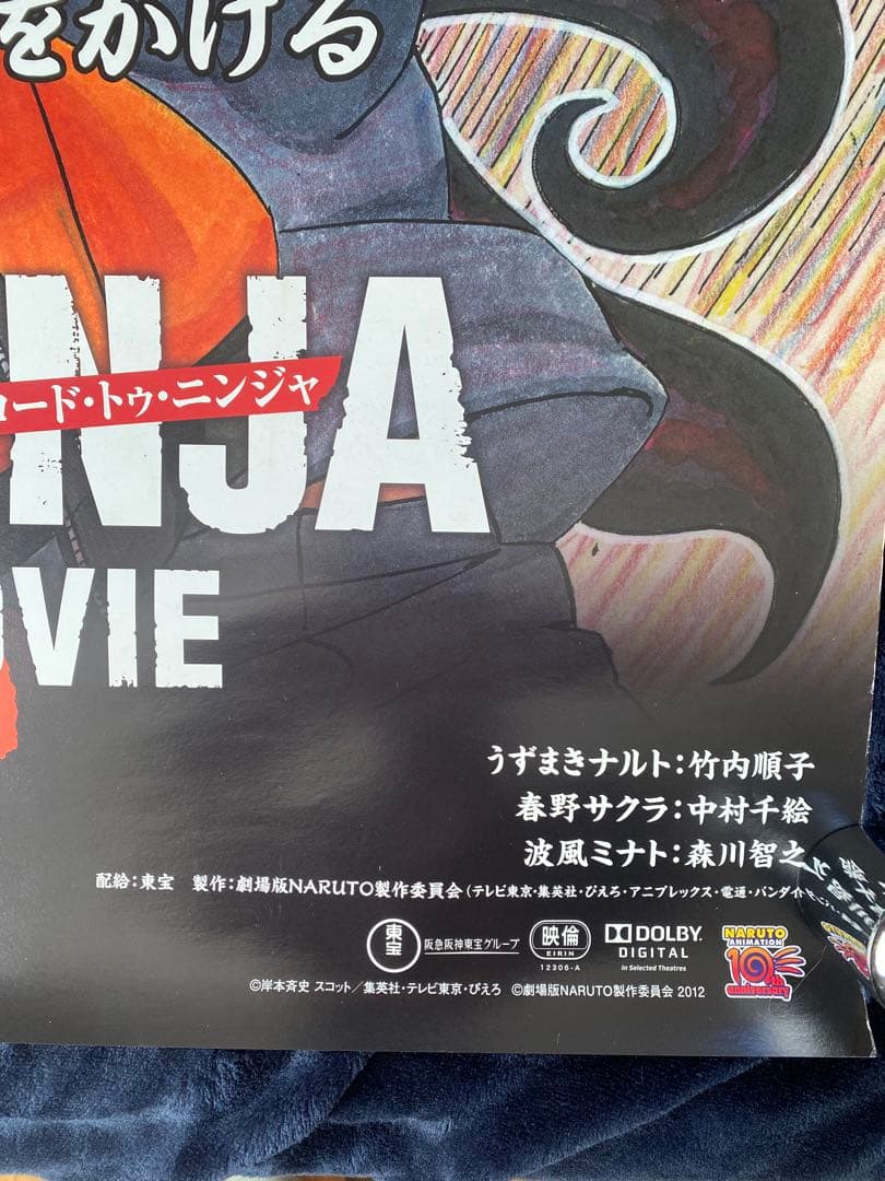 ソ*ク様 希少　ナルト　ポスター　劇場用　鏡面　非売品　B1 ROAD TO N