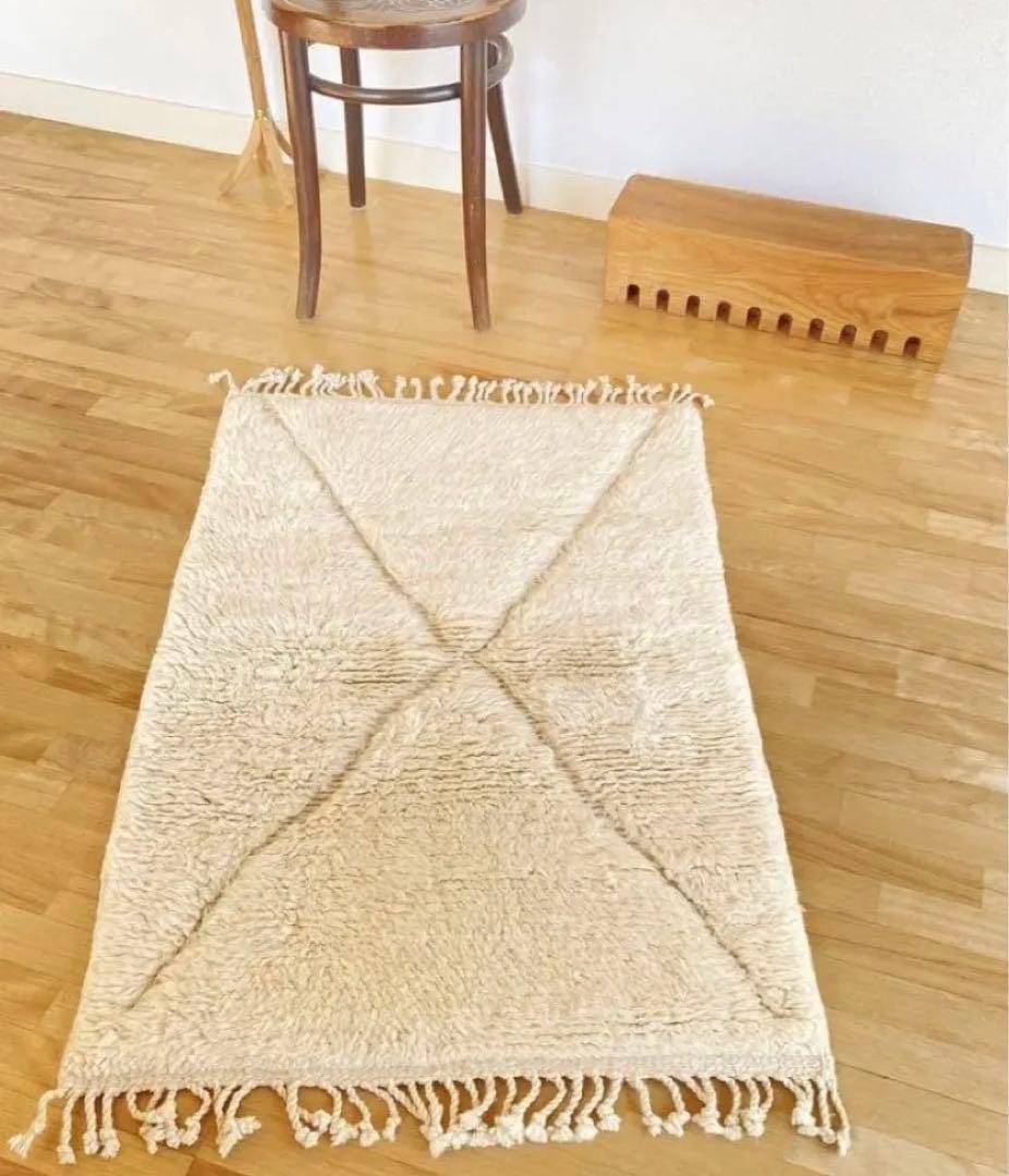 【モロッコ直輸入】新品ベニワレンラグ上質　即購入可