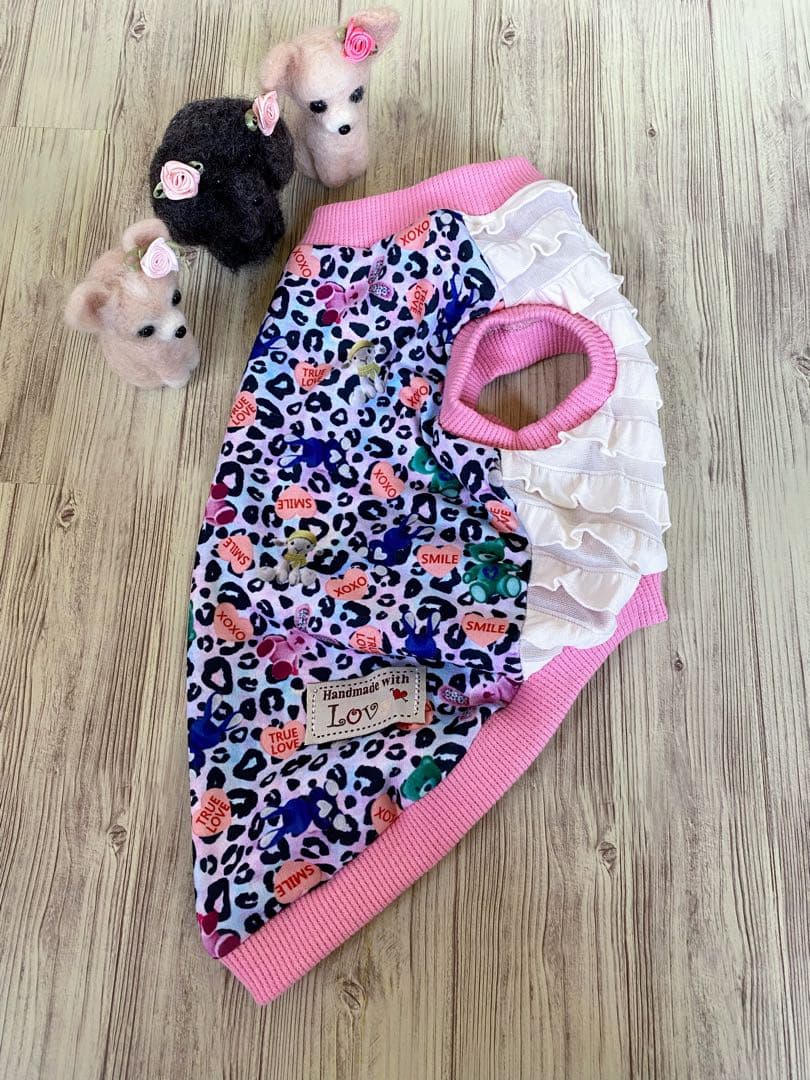 犬服  タンクトップ(Ｍ)  ꒡̈⃝Lily꒡̈⃝ハンドメイド