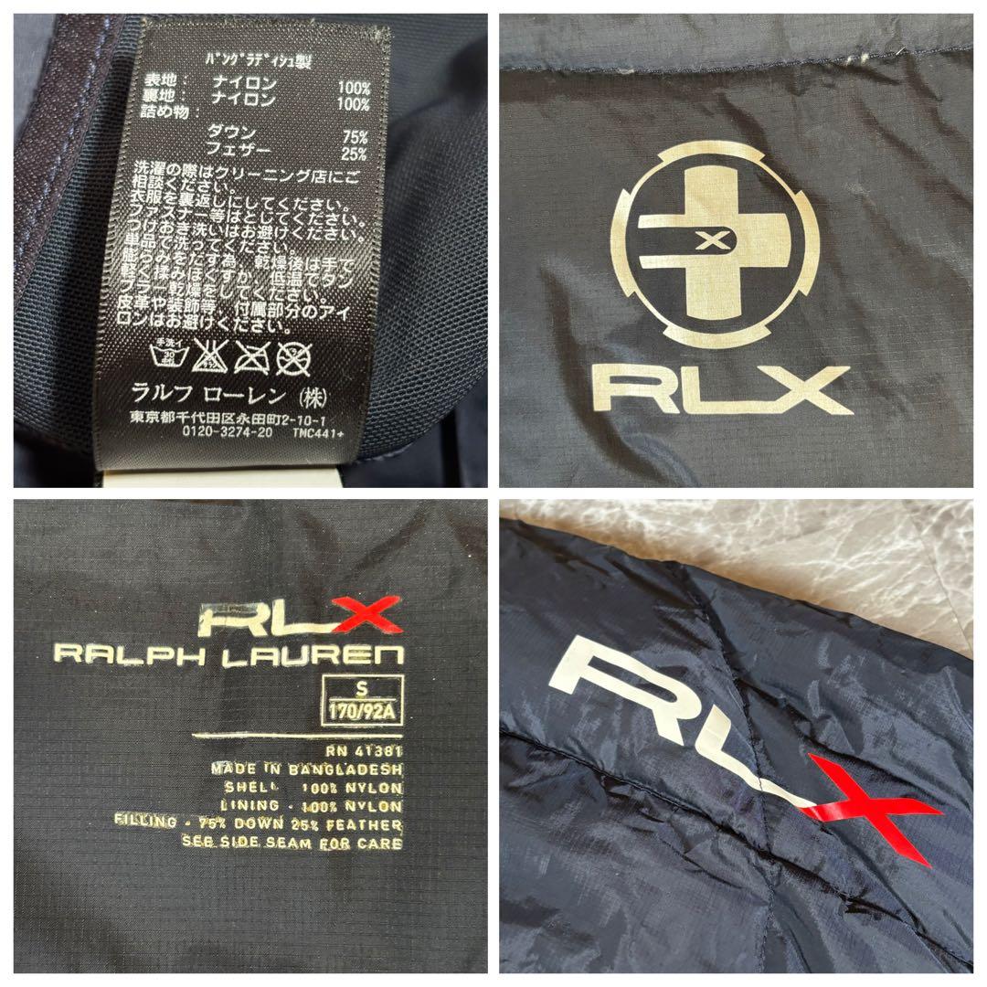 RLX/RALPH LAUREN/ダウンジャケット/S/ネイビー/ホワイト