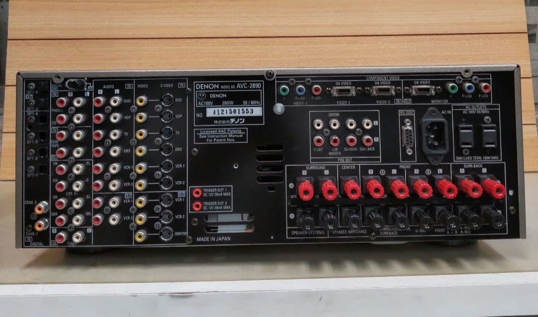 リペア済 ピュアダイレクトモード DENON AVC-2890 リモコン付