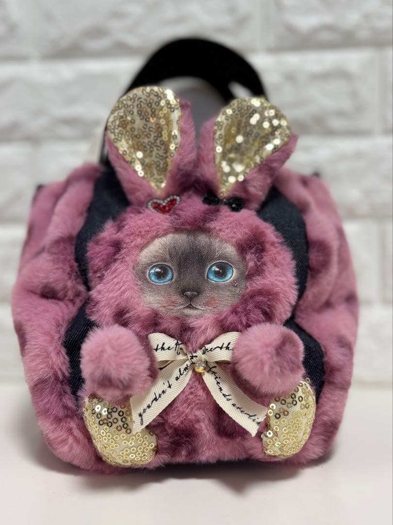 そ*2様 コヤンイサムチョン　ハンドメイド　ファーミニバッグ　ヒョウ柄　クラウデ