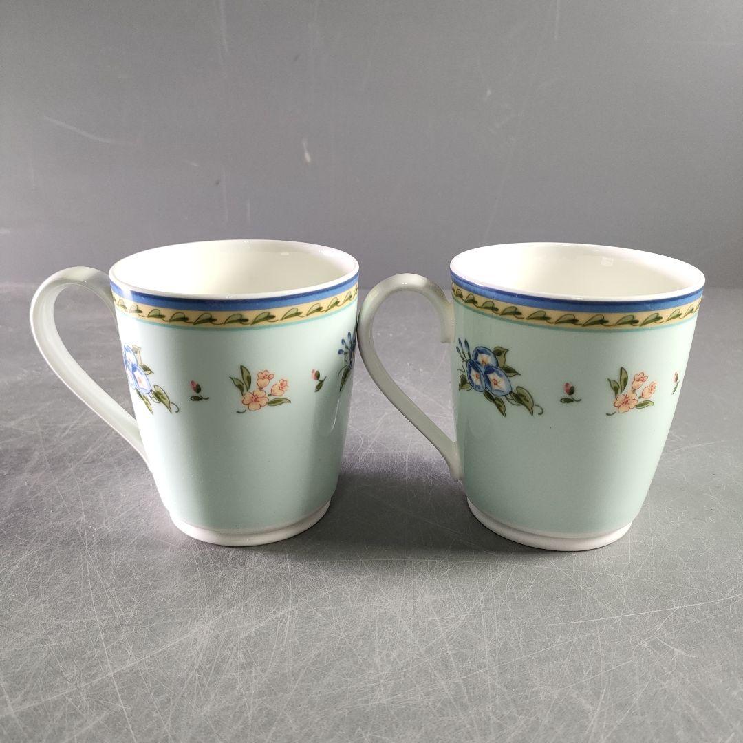 A915-4/TIFFANY＆Co./モーニンググローリー ペアマグカップ/