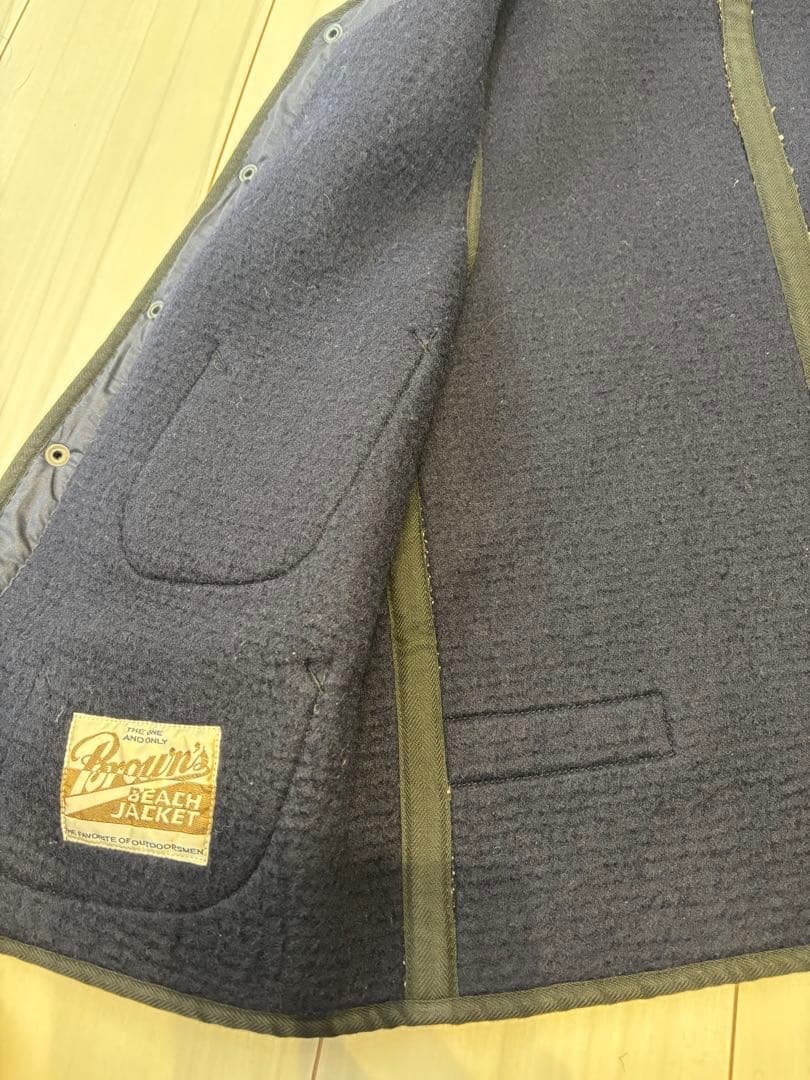 BROWN'S BEACH JACKET ストライプベスト