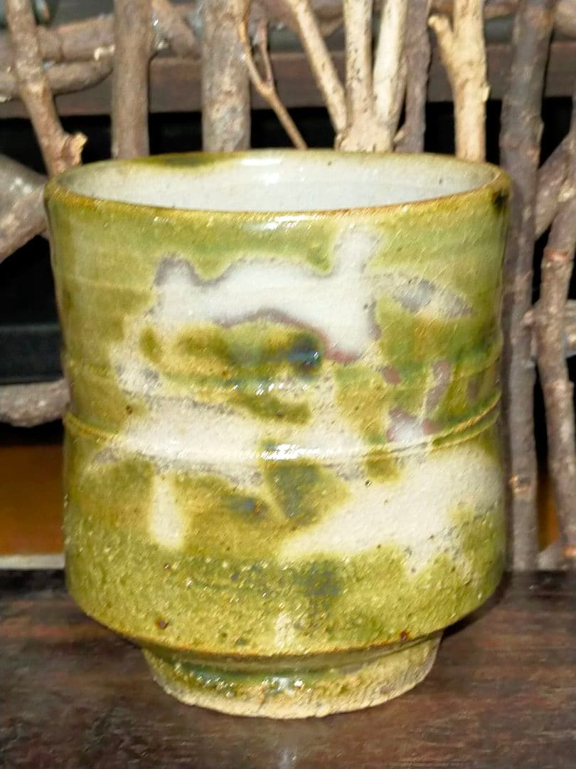 ♥未使用♥　益子焼　♥木村充♥　湯呑み　湯飲み　共箱付き