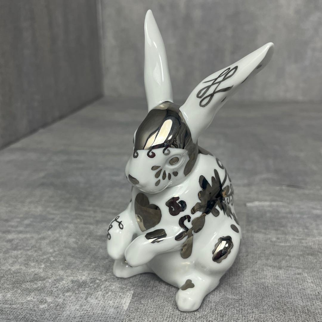 廃盤 LLADRO リアドロ Re-Deco リ・デコ バニー 白うさぎ 座って