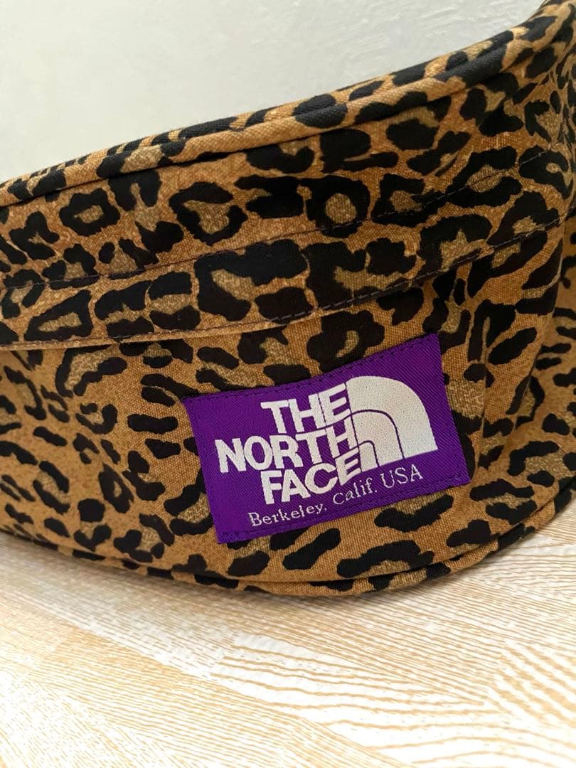 ぬぷす　美品　ノースフェイスパープルレーベル　レオパード　バッグ