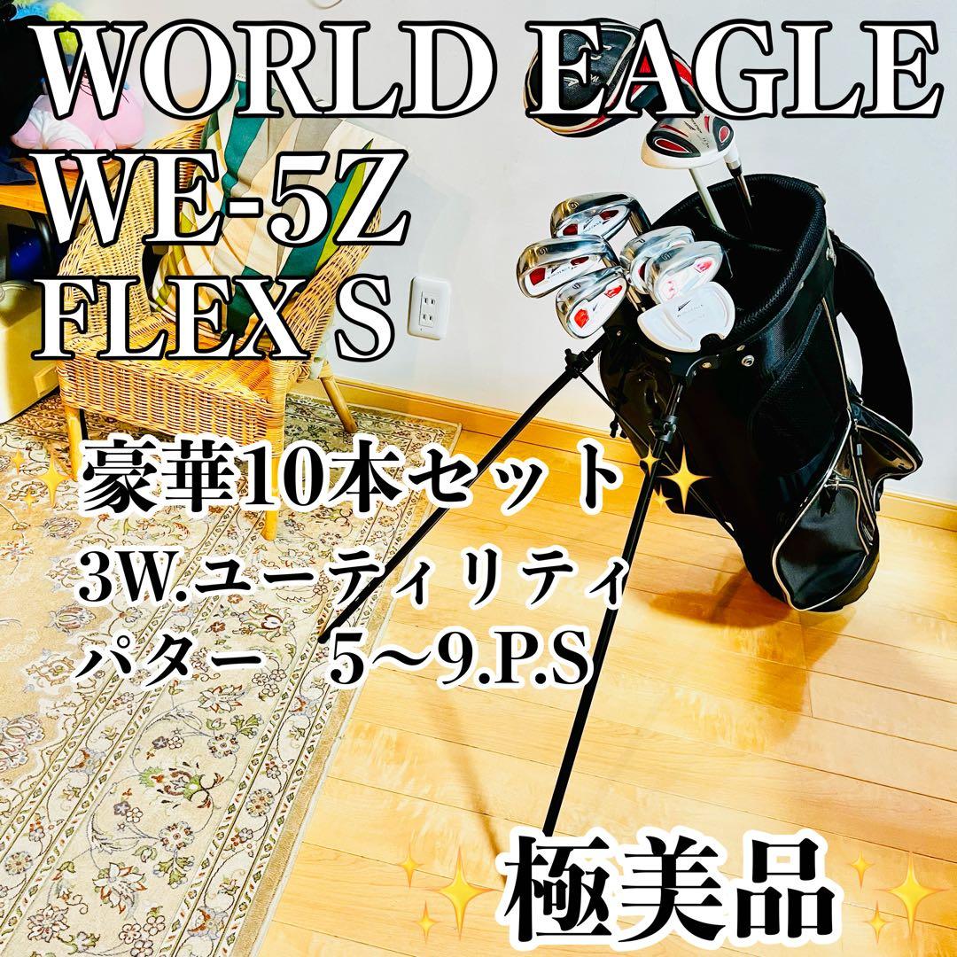 希少 ワールドイーグル WE 5Z-BLACK メンズクラブセット フレックスS