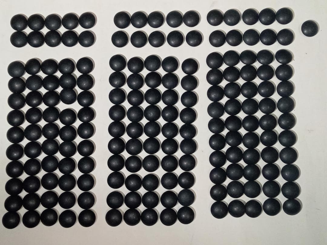 碁石 蛤 那智黒 40号 181個 美品極厚 碁笥 ハマグリ はまぐり