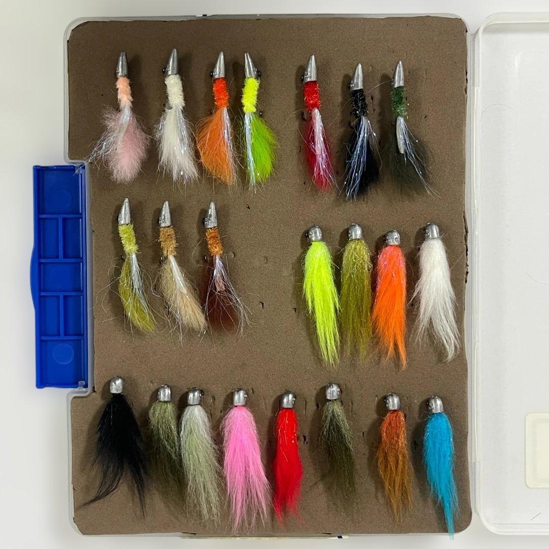 【迅速配送】ハートデザイン フェザールアー 2.0g 各種 22個 ケース付