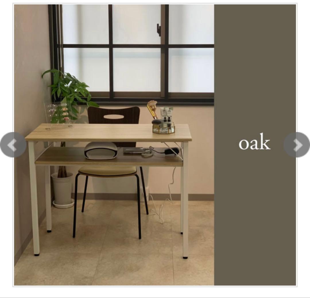 オーク調シンプルデスク