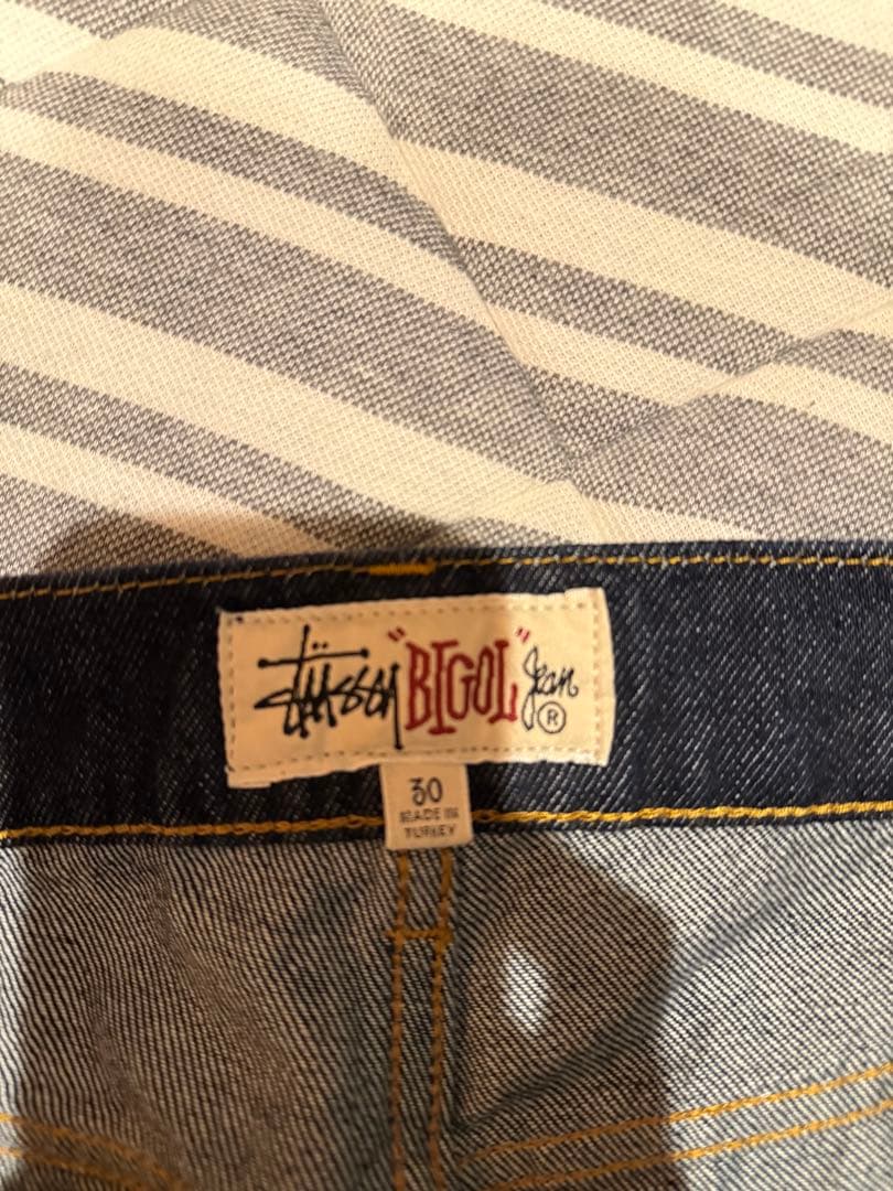 パンツ STUSSY BIG OL JEAN DENIM RINSED INDIGO