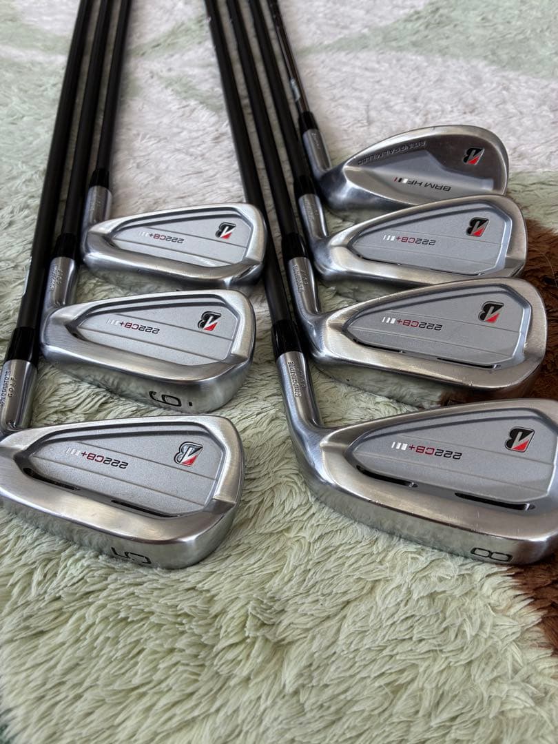 【美品】ブリヂストン 222CB+ 5-P,56° (７本)純正特注シャフト