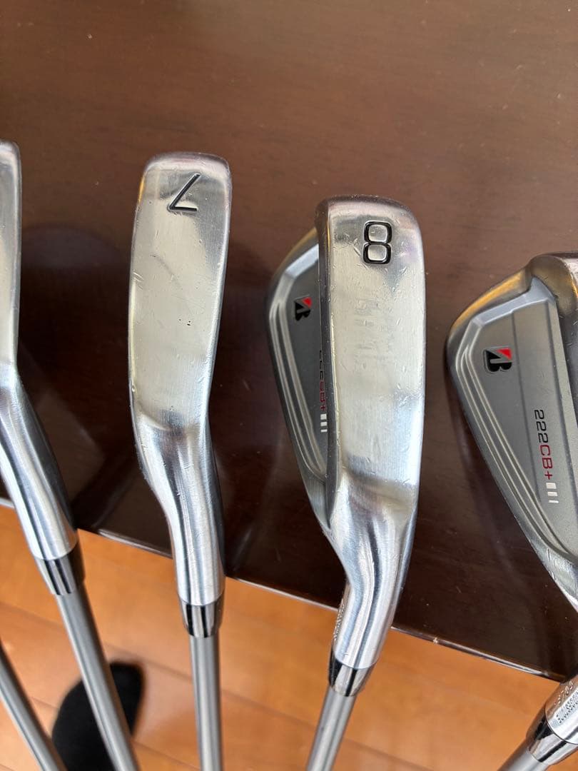 【美品】ブリヂストン 222CB+ 5-P,56° (７本)純正特注シャフト