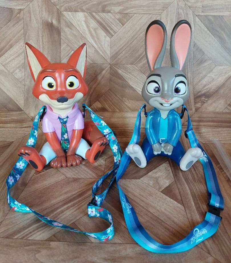 【台湾限定】ズートピア2　ニック　ジュディ　ドリンクホルダー　セット