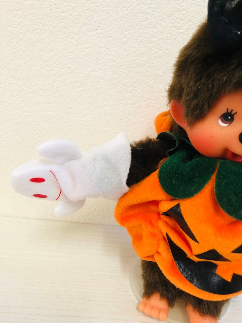 ハロウィンモンチッチ 女の子かぼちゃコスチューム　お化けパペット　Sサイズ