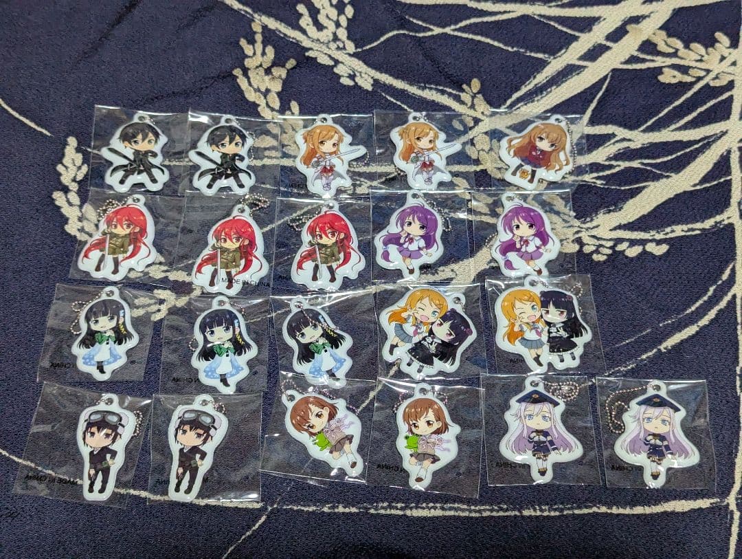 電撃文庫 25周年ぷにぷにキーホルダー　21点