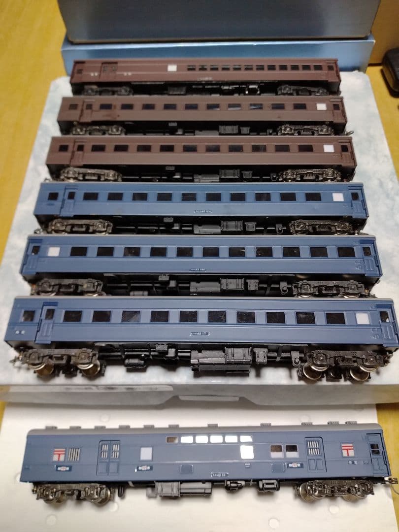 カツミ　HOゲージ　スハ43系旧型客車7両　ブラスモデル