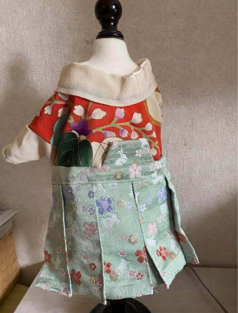 【ハンドメイド】一点物 犬用袴｜本物の友禅｜男の子用