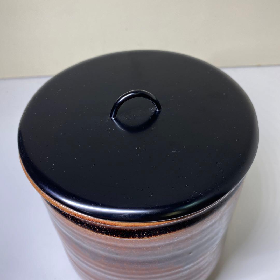 【茶道具】加藤光右衛門造　瀬戸水指（共箱）