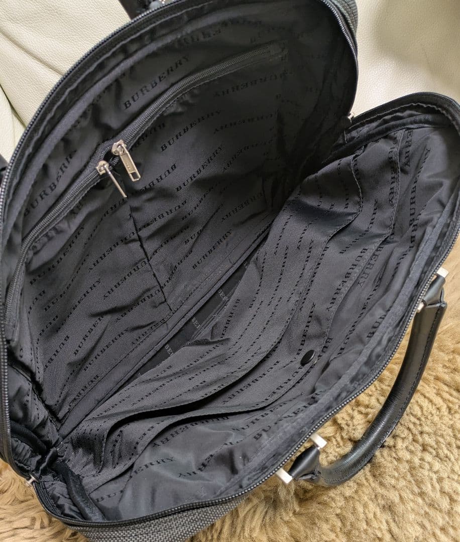 【レア】BURBERRY バーバリー ブリーフケース ダークグレー ホースロゴ