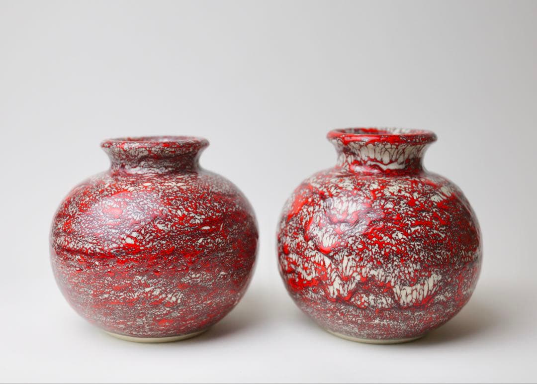 箕面焼　壺　花瓶