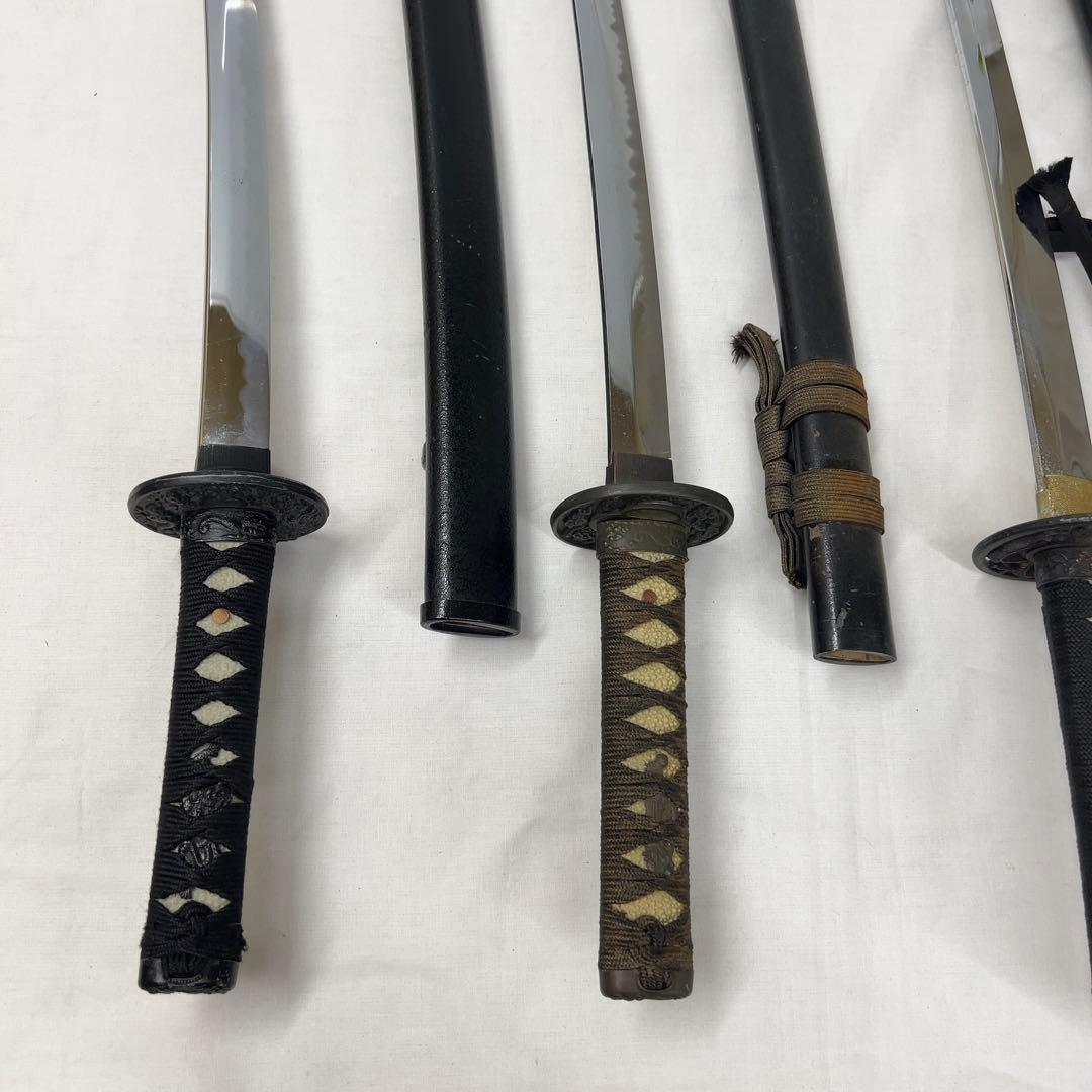 【現状品】模造刀 10本 まとめ 太刀 脇差 透かし鍔 龍鍔 鞘 模擬刀 日本刀