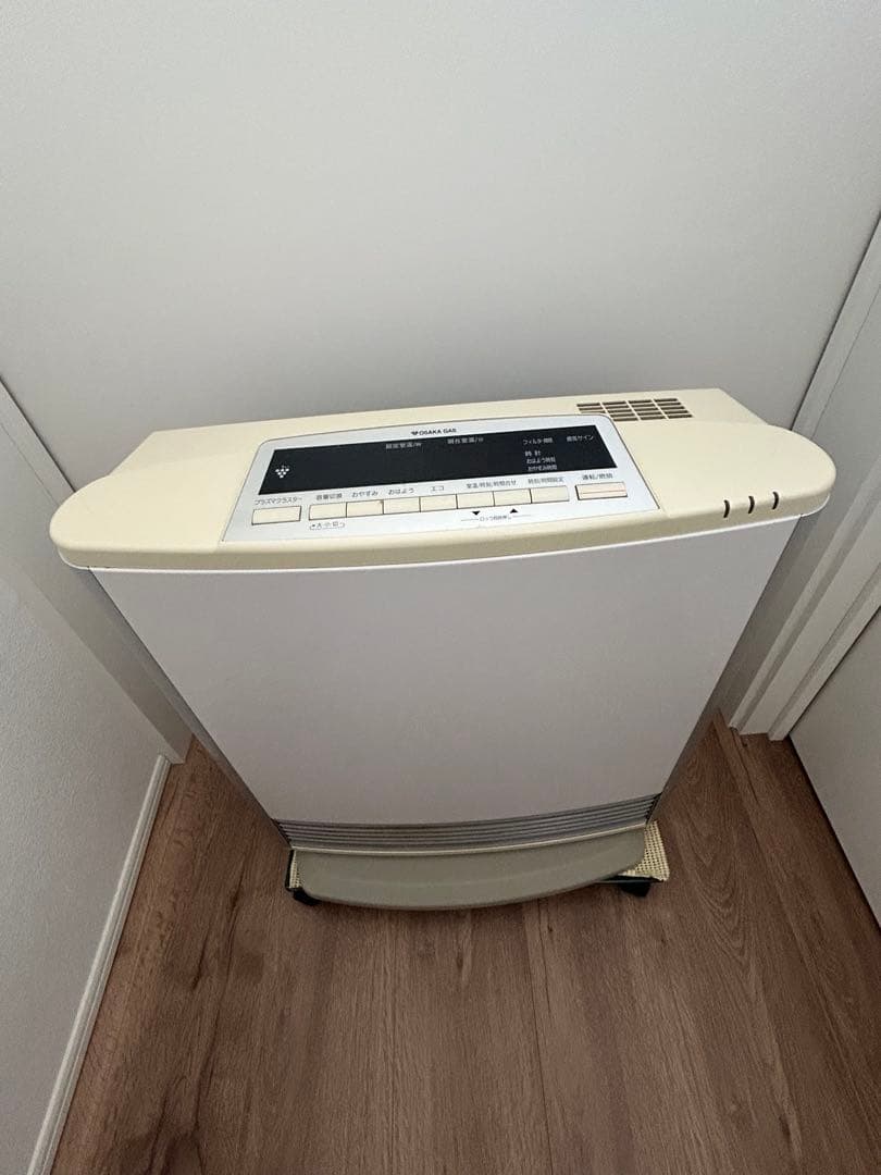 【大阪ガス】プラズマクラスター搭載 リンナイガスファンヒーター コード付15畳