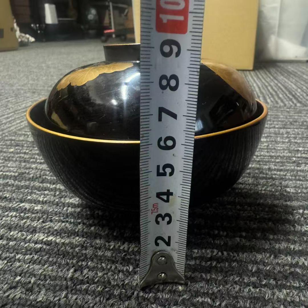 輪島塗　時代物時絵　御会席膳漆器セット　共箱