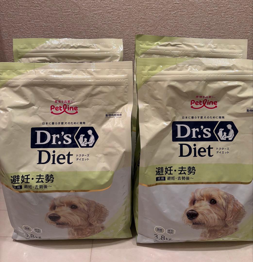ドクターズダイエット 犬用 避妊・去勢 3.8kg 4袋