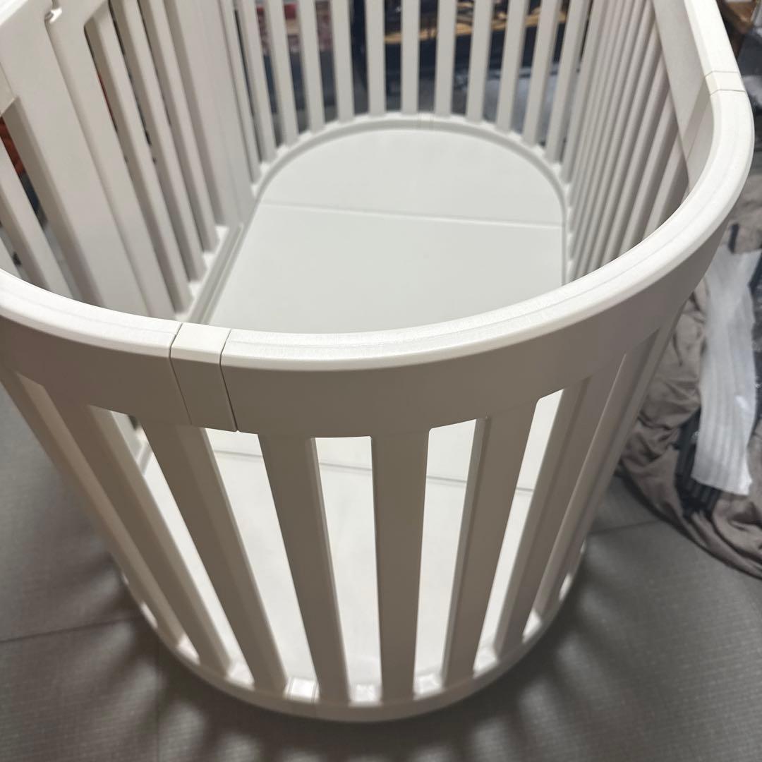 ホワイト 楕円形 ペットサークル 本体