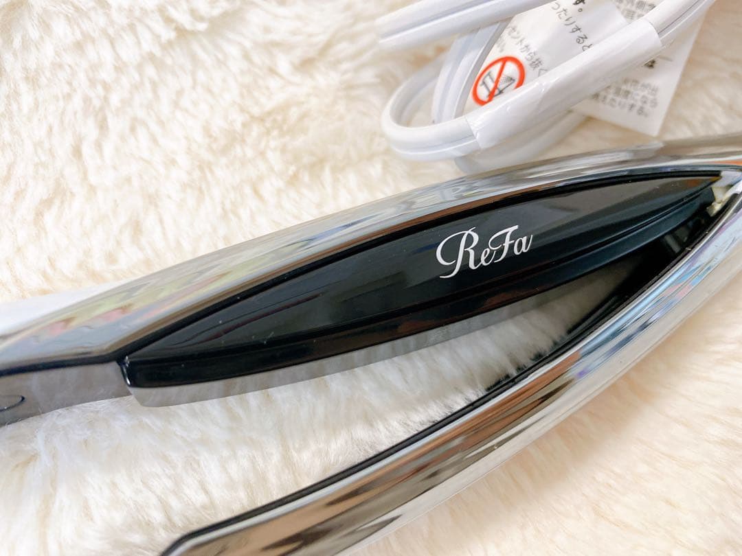 【超美品】ReFa/リファビューテック ストレートアイロン/ホワイト キャップ有