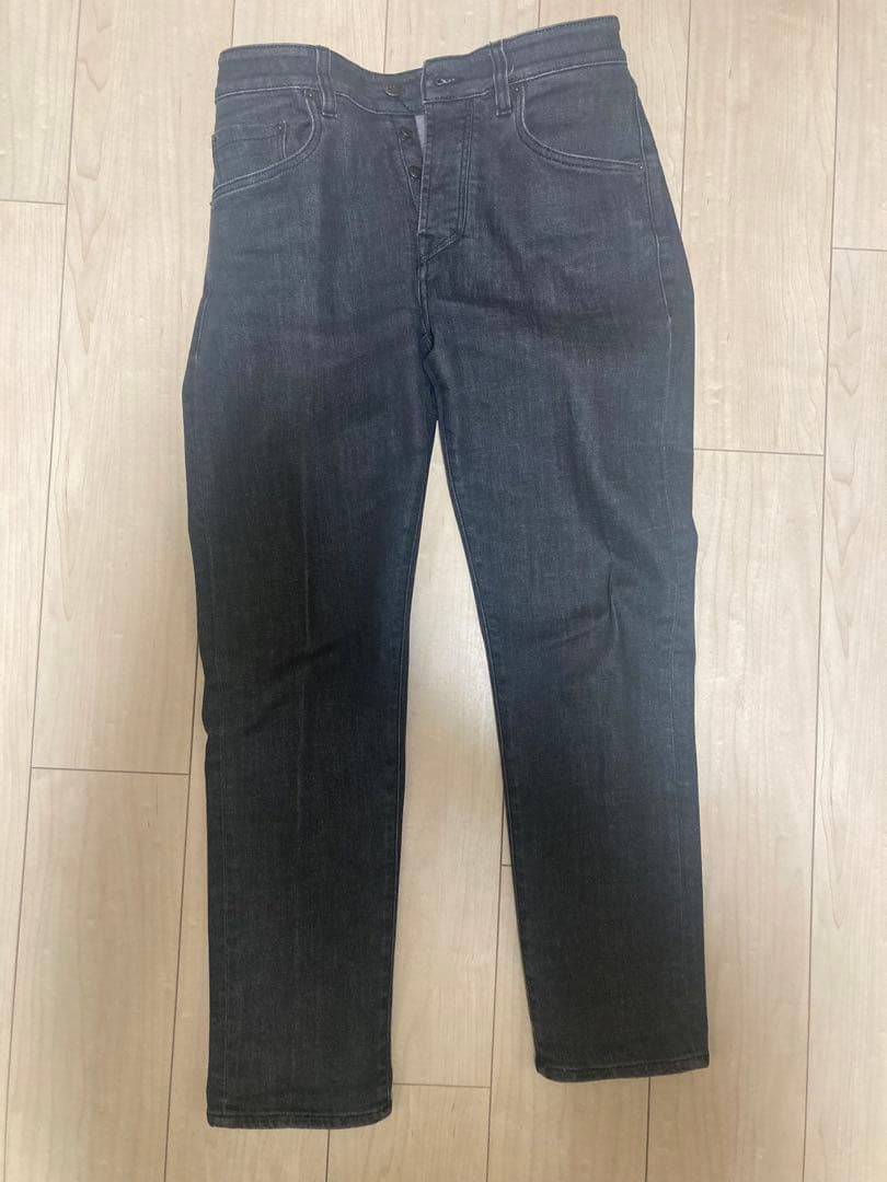 YCHAI ROBUSTO 5ポケット　ウォッシュドブラックデニム30inch