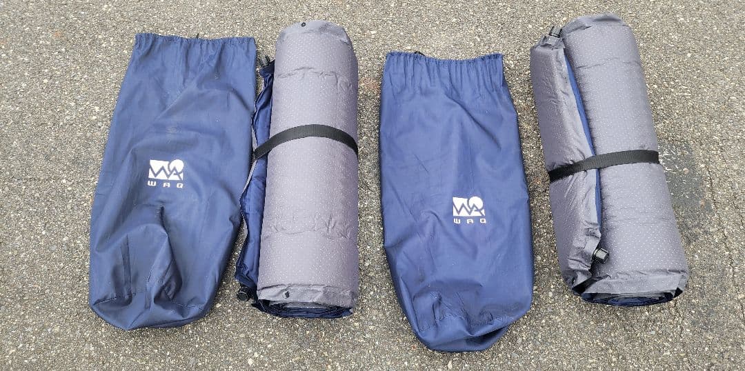 WAQ ワック インフレータブルマット　8cm 2個セット ネイビー