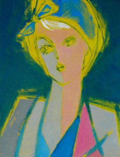 油絵 菅家令子 絵 絵画 インテリア F6-080612 人物 女性像