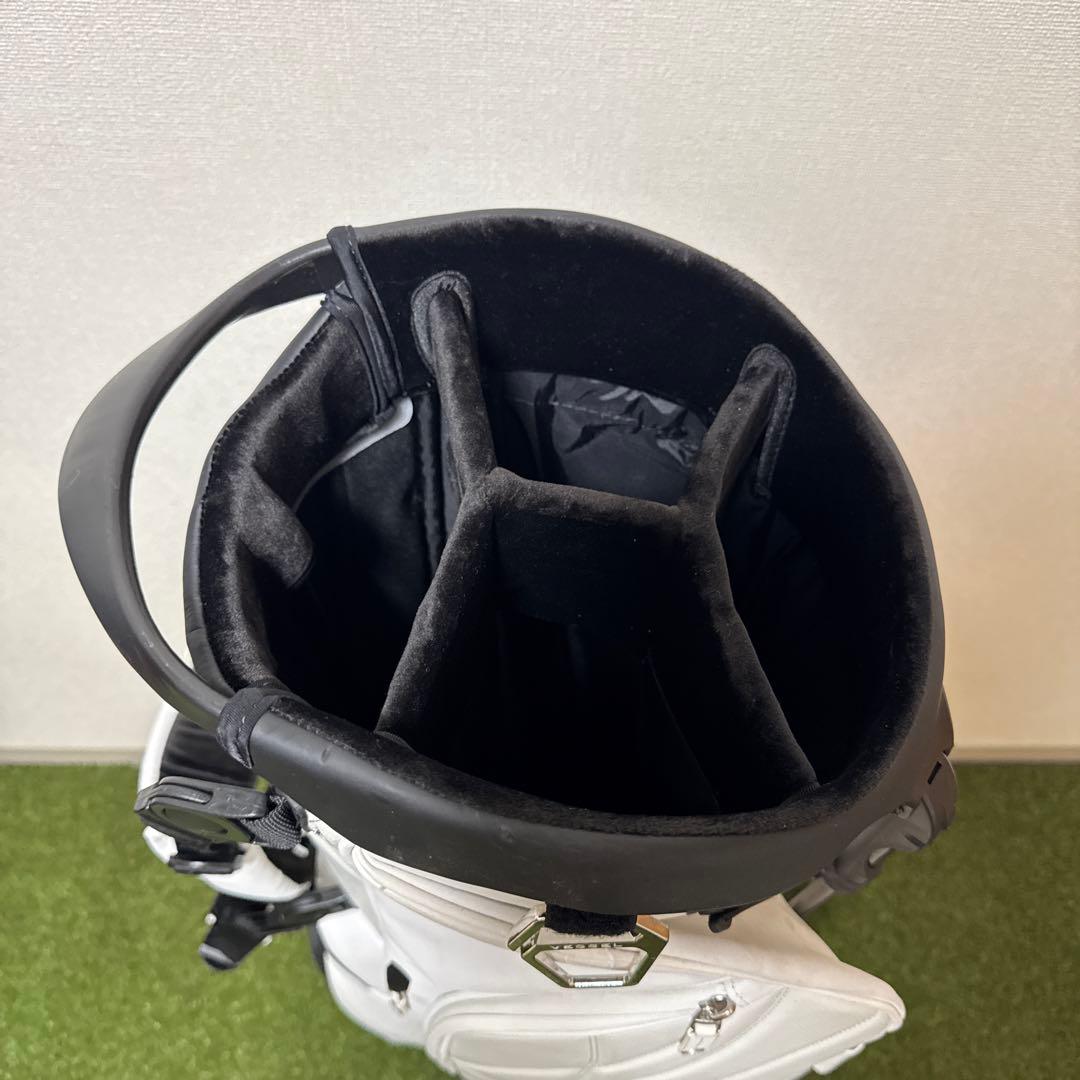 G/FORE × VESSEL キャディバッグ ホワイト 9型 スタンド破損