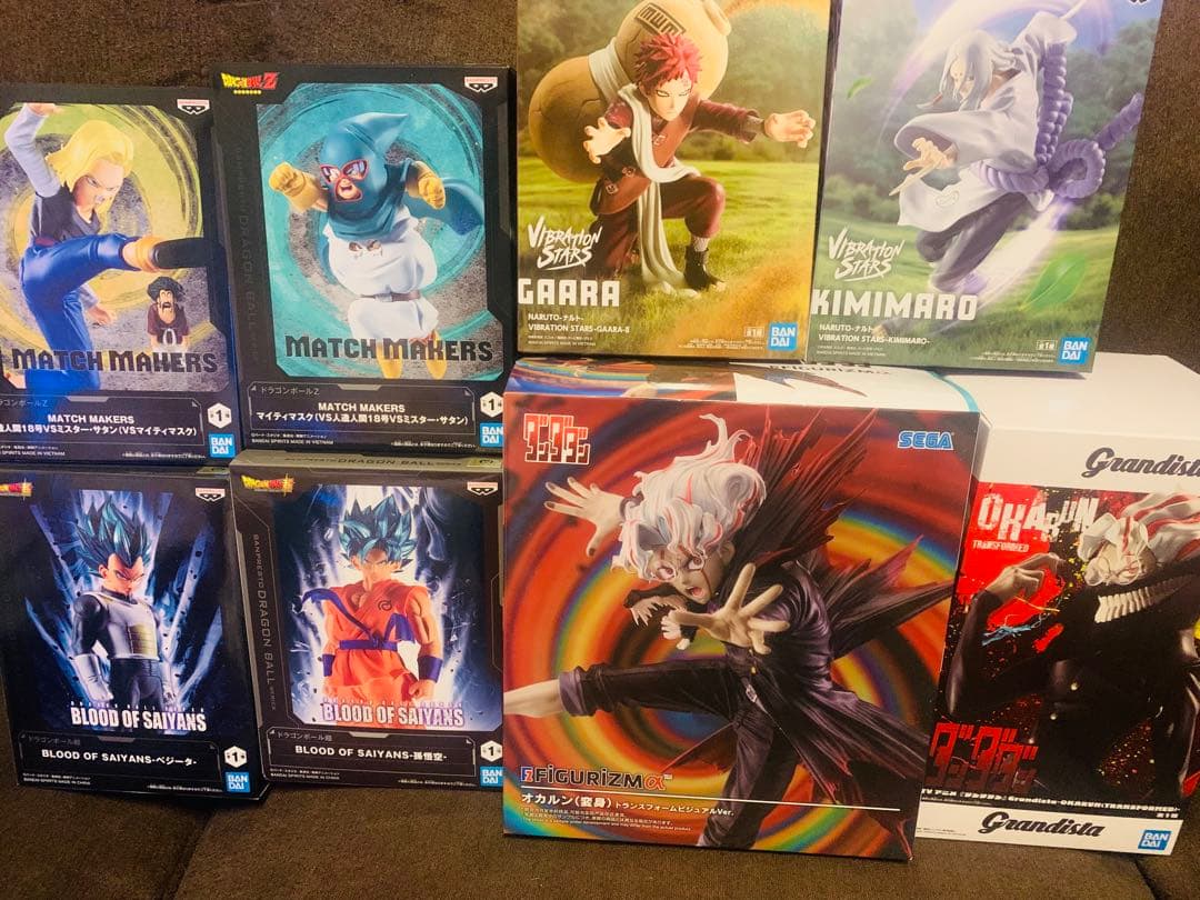 100 ドラゴンボール ナルト　ダンダダン　フィギュア　悟空　ベジータ　我愛羅