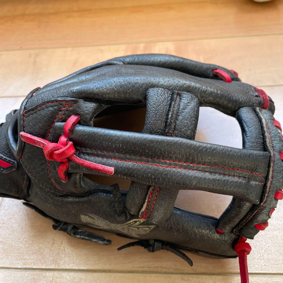 ミズノ 軟式野球グローブ 右投げセット小学生低学年用￼