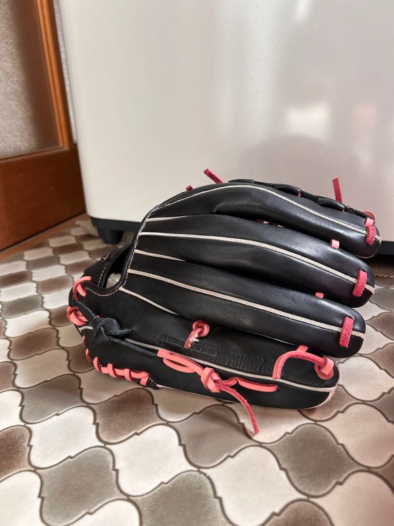 ミズノ 一般軟式 グローブ 大人用 ダイヤモンドヒーロー ピンク　左投