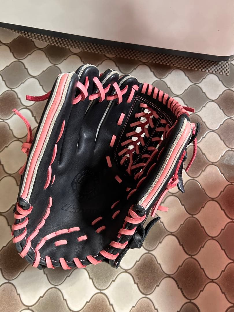 ミズノ 一般軟式 グローブ 大人用 ダイヤモンドヒーロー ピンク　左投